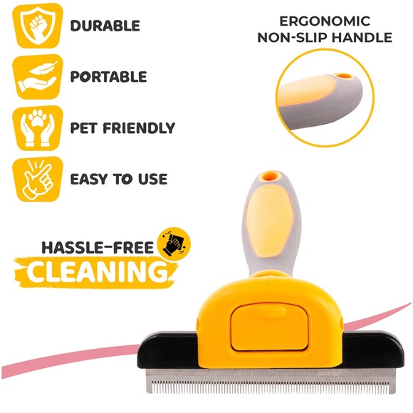 🆕 Dog Deshedder Grooming Tool by Precious Tails - Picture 5 of 11